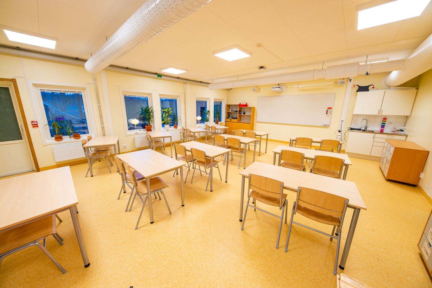 Modulbyggt skolhus på Ekerö, Ekebyhovskolan, kvalitetsarbete av PCS Modulsystem.