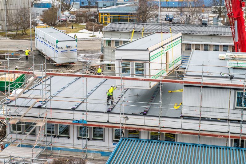 PCS Modulsystem monterar nytt kontor som Vattenfall AB Värme i Uppsala leasar i fem år