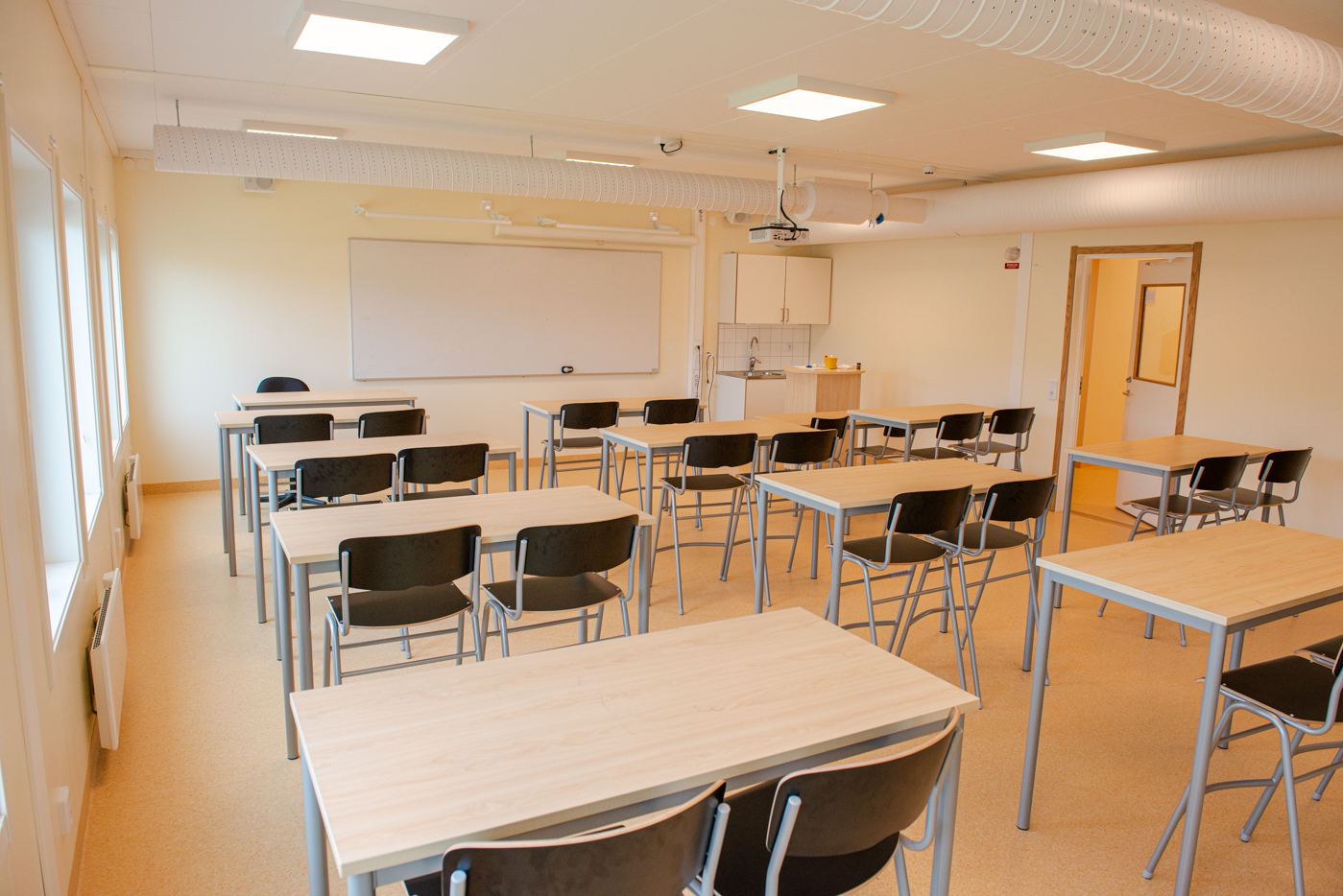 PCS Modulsystems nya modulbyggda skolpaviljongen på Tillbergaskolan i Västerås.