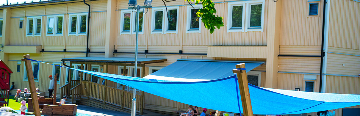 Förskolan Björken Vackert belägen på Ystadsvägen i Skarpnäck, Stockholm